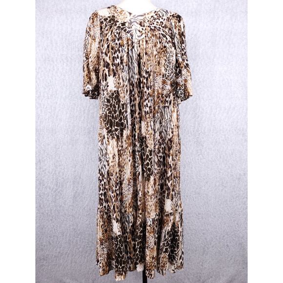 Patio Dress Sz S Animal Leopard Print Side Pockets MUMU Lounge Pullover Boho - Picture 1 of 13